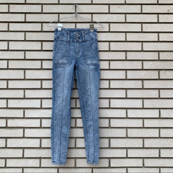 American Eagle Outfitters AEO Super Hi-Rise Jegging Jeans - Picture 1 of 12